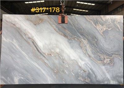 Palissandro Bluette Marble Bookmatch plata