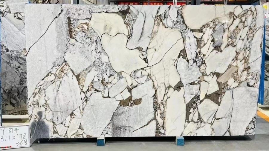 Elephant White Marble Wall